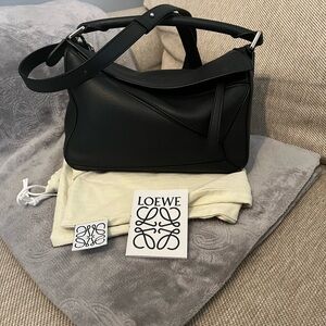 Loewe Black Small Puzzle Bag